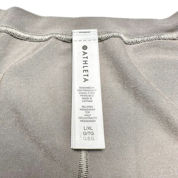 Athleta | Women | Relaxed Weekender Bluff Gray Batwing Athletic Top | Size Large - Picture 8 of 11